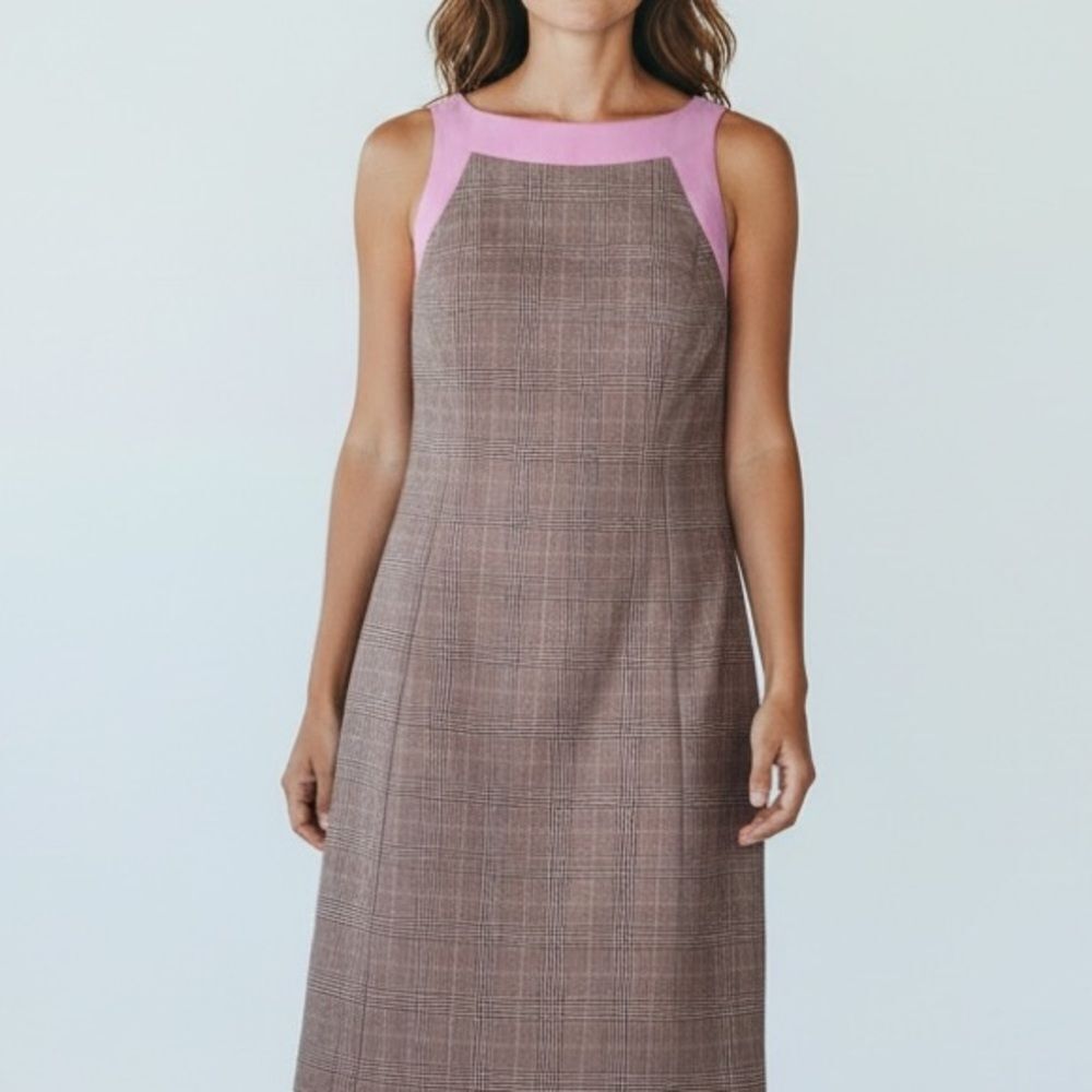 Dara Lamb Haute De Gamme Shift Dress Made in USA 100% Silk Size See Measurements